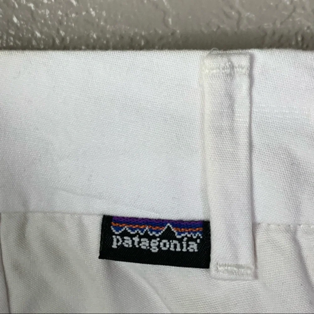 Patagonia White Organic Cotton 10” Inseam Bermuda Short Cruise, Resort Wear Sz 4